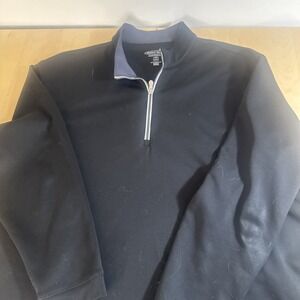 Pebble Beach Men's Performance Black Quarter Zip Sweatshirt Size XXXL 3XL